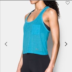 Brand new light blue under armour tank top